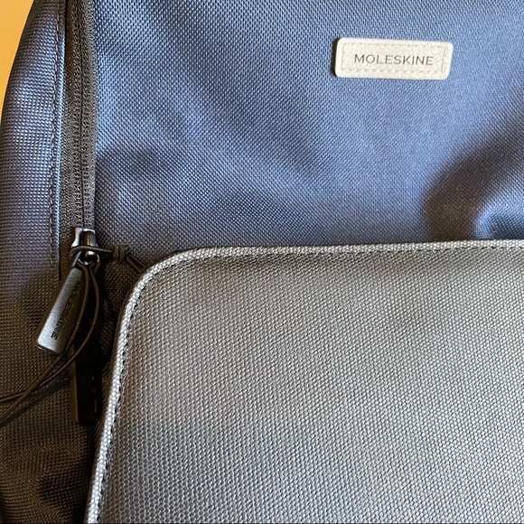 NWT Moleskine Nomad Navy/Black Backpack Medium - Picture 13 of 14